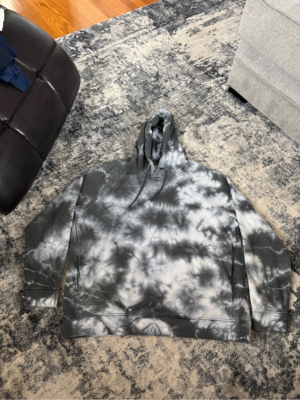 Lululemon City Sweat Black White Tie Dye Hoodie